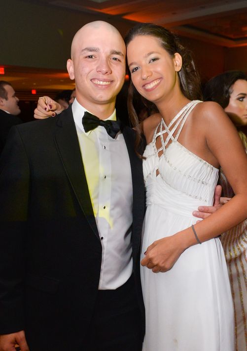 Juan Vargas y Ariana Acevedo, en el Prom Night de Robinson School en el hotel Caribe Hilton.