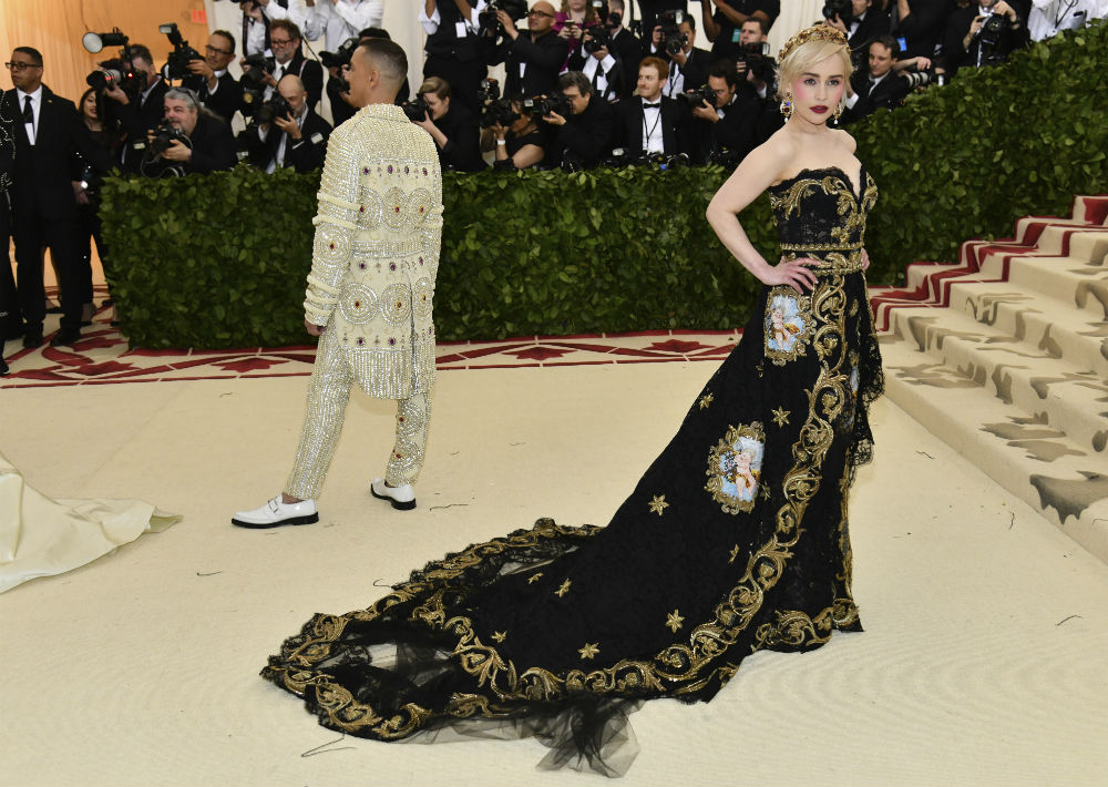 La actriz Emilia Clarke (AP)