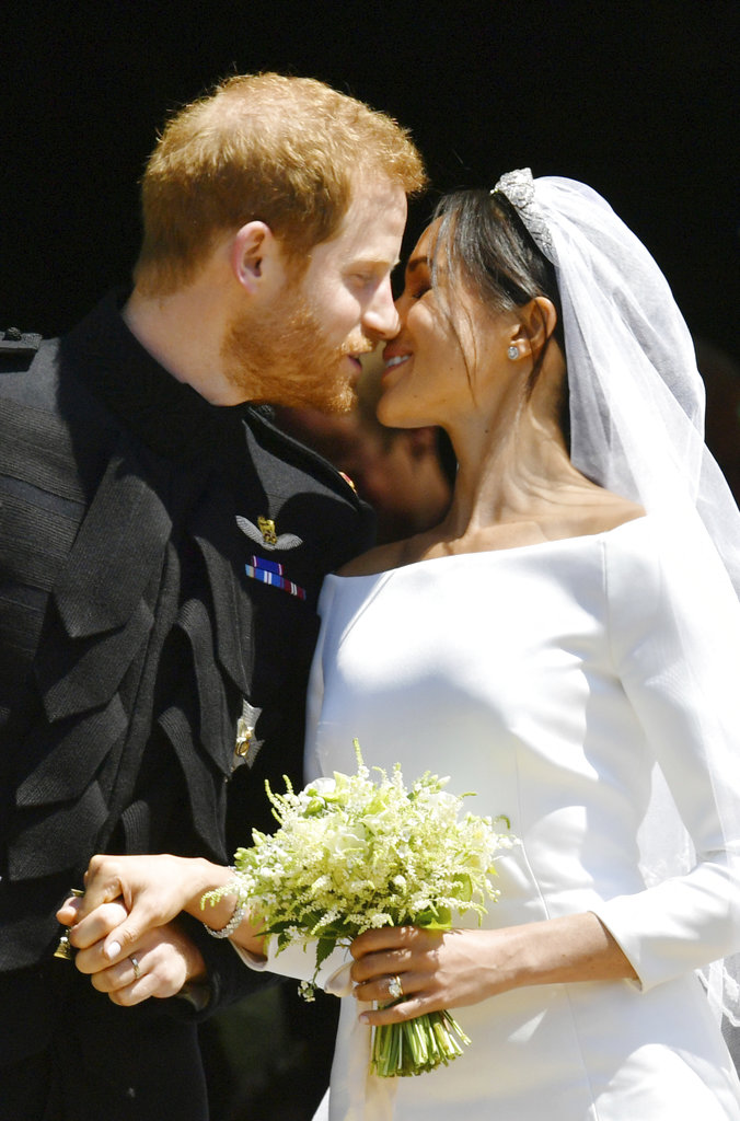 El momento más esperado: el beso de los novios. (Foto: AP)