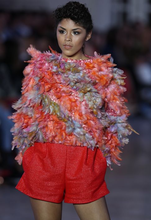 Desfile de Nathalie Kriado. (Foto: David Villafañe)