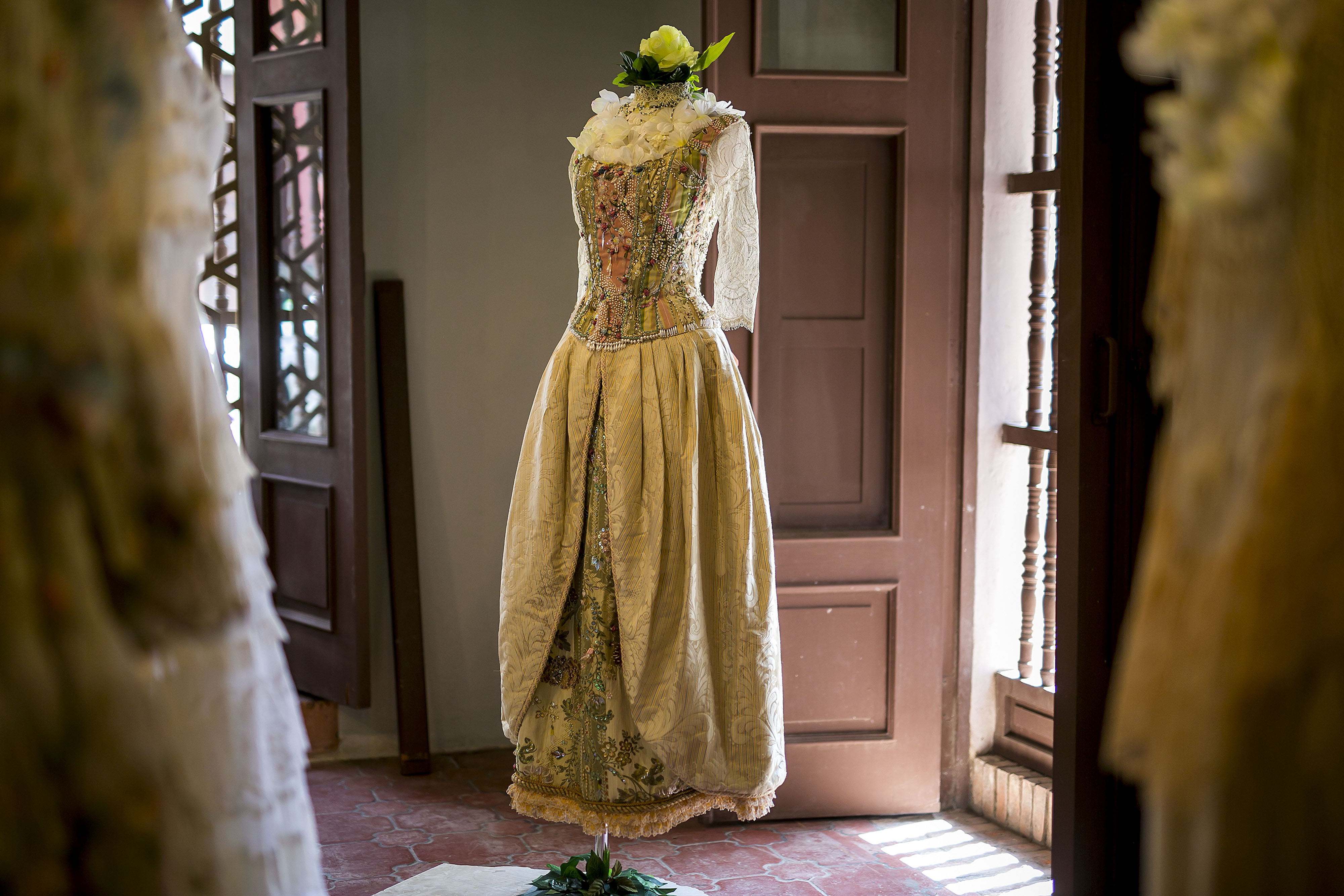 Vestido de novia de Caoppalli creado por Arango. (Foto: Xavier García)