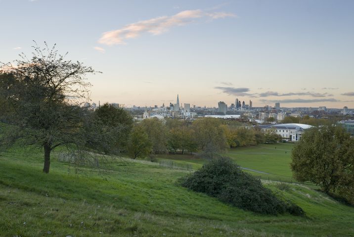 Vista de Londres desde la ladera del Greenwitch.