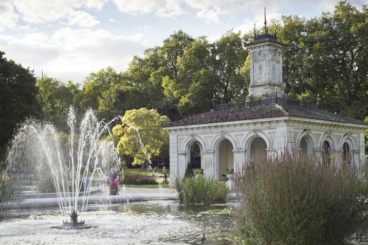 Una casa en el jardín italiano de Kensington Gardens, en Londres.