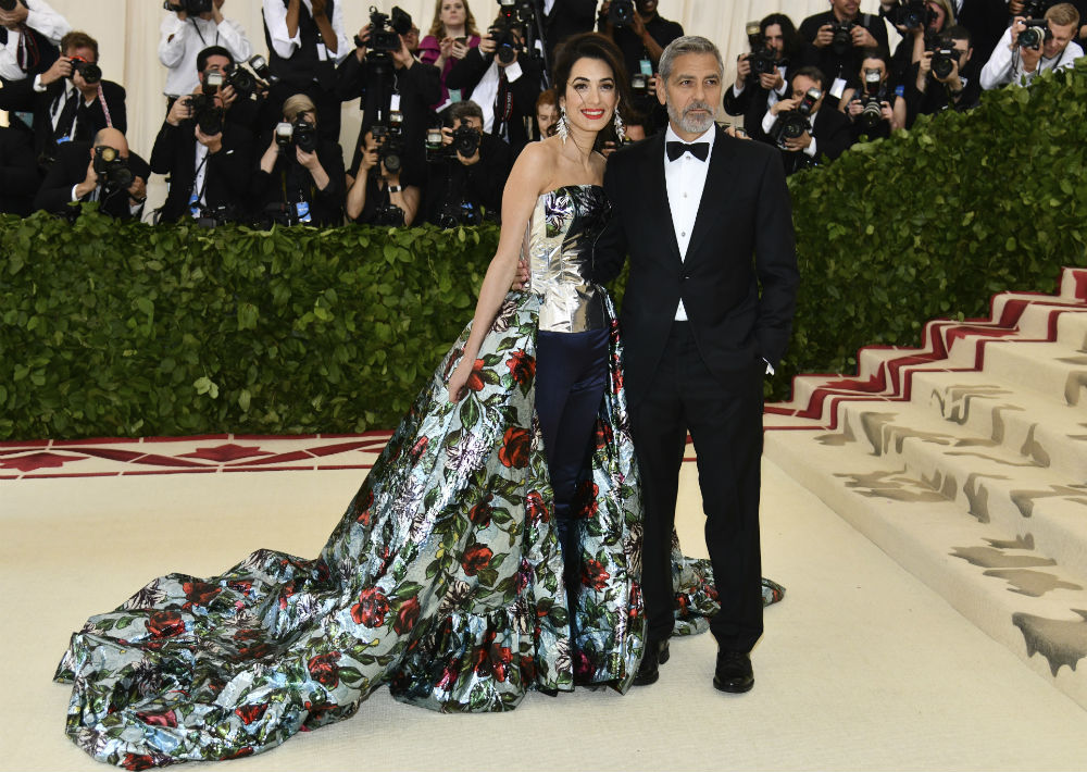 Amal y George Clooney (AP)