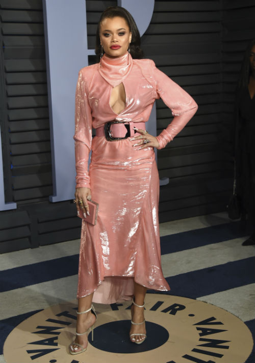 La cantante Andra Day, quien tuvo una participación durante la ceremonia junto a "The Common". (The Associates Press)