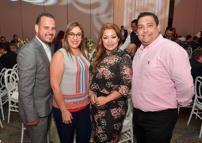 Ramón Rivera, Keila Hernández, Yamilet González y Ramón Méndez