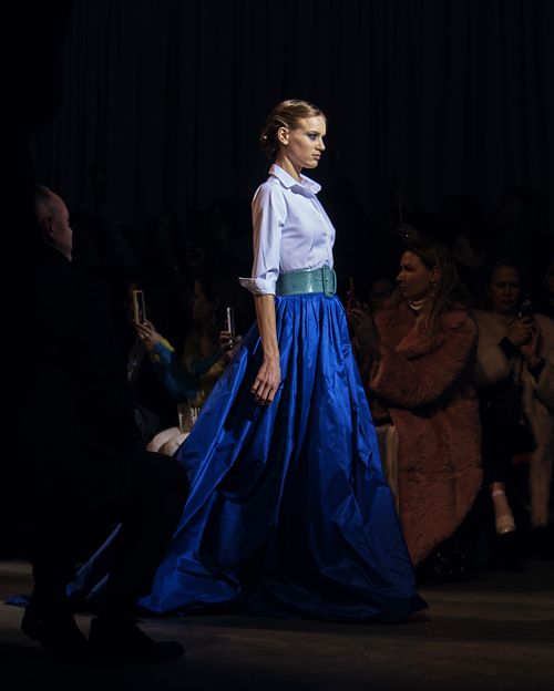 Desfile de Carolina Herrera durante la Semana de la Moda de Nueva York. (Foto: AP)