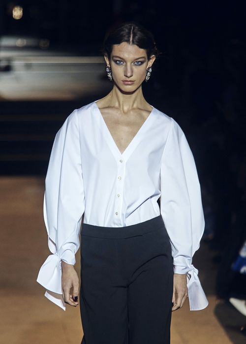 Desfile de Carolina Herrera durante la Semana de la Moda de Nueva York. (Foto: AP)