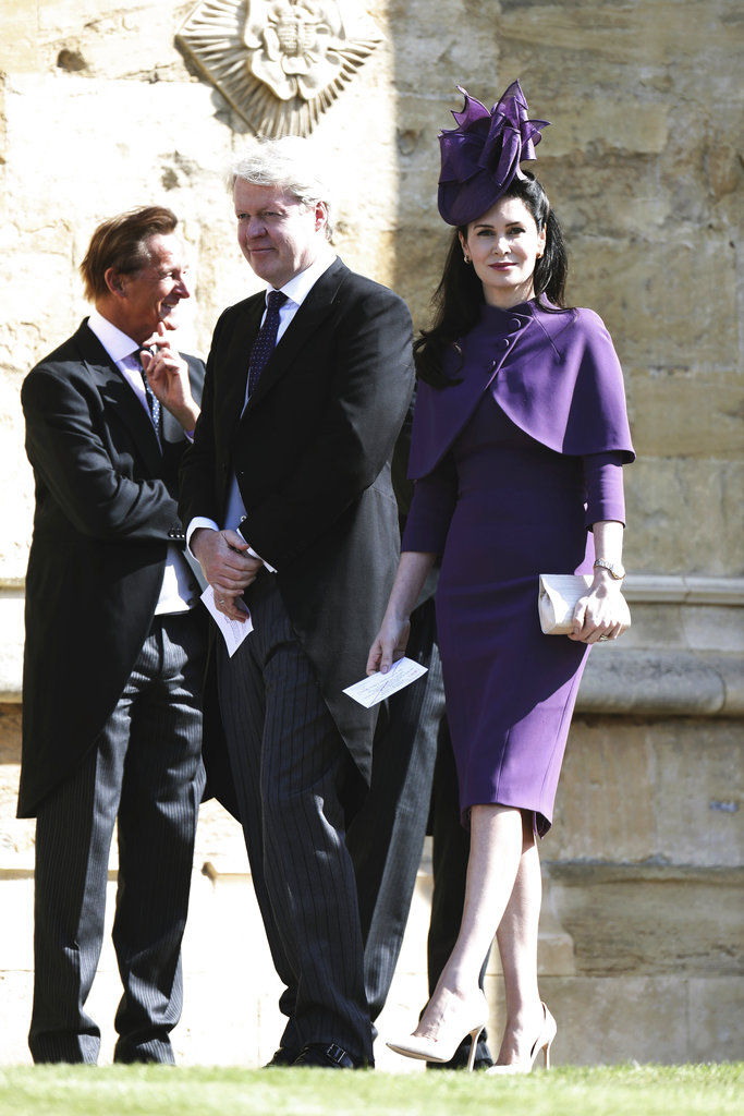 Charles Spencer, el hermano de Lady Di, y su esposa Karen llegan a la ceremonia religiosa de su sobrino Harry. (Foto: AP)