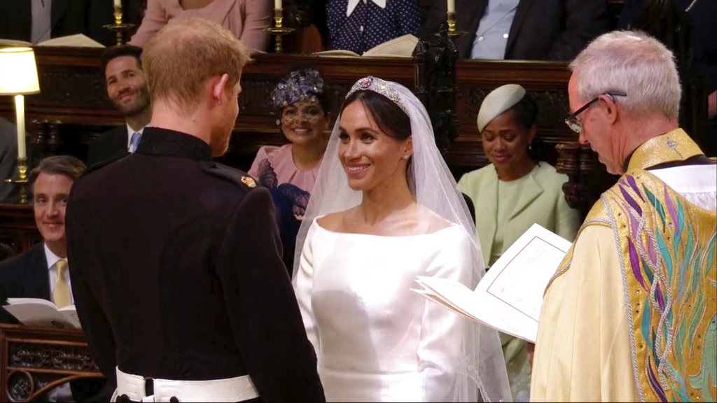 El momento de los votos: Meghan y Harry juraron amarse y respetarse toda la vida. (Foto: AP)
