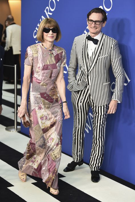 Anna Wintour y Hamish Bowles. (AP)