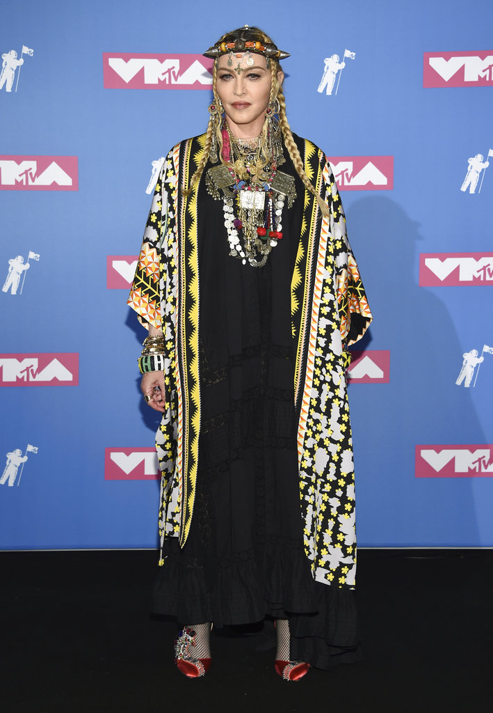 Madonna, que acaba de cumplir 60 años, dijo presente en la ceremonia. (Foto: AP)