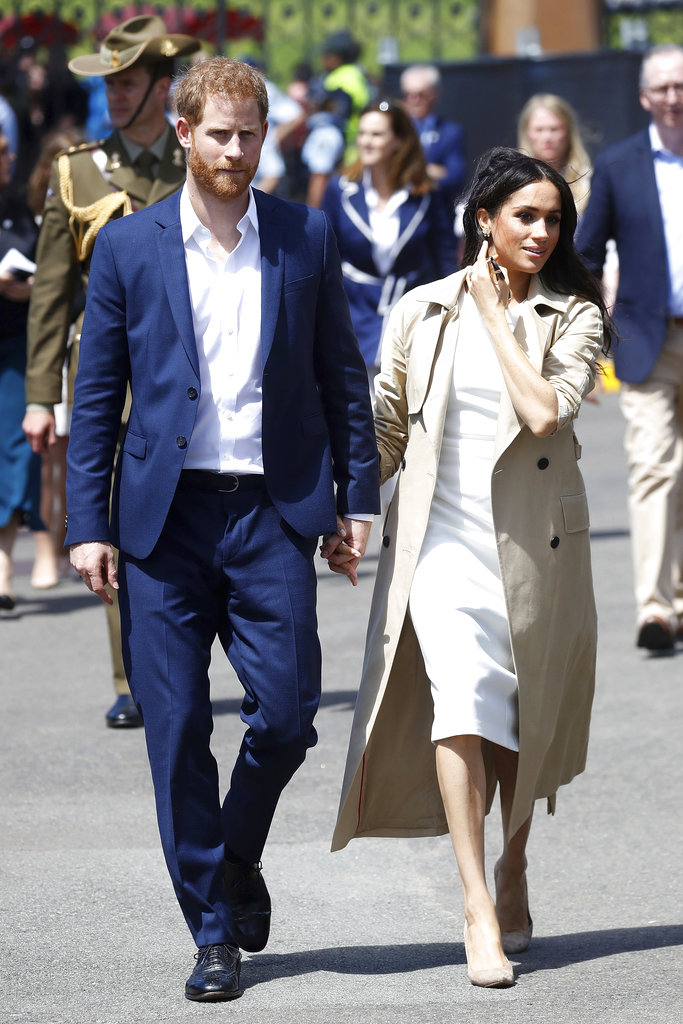 Meghan y Harry recorrieron los alrededores de la Casa de la Ópera en Sidney. (Foto: AP)