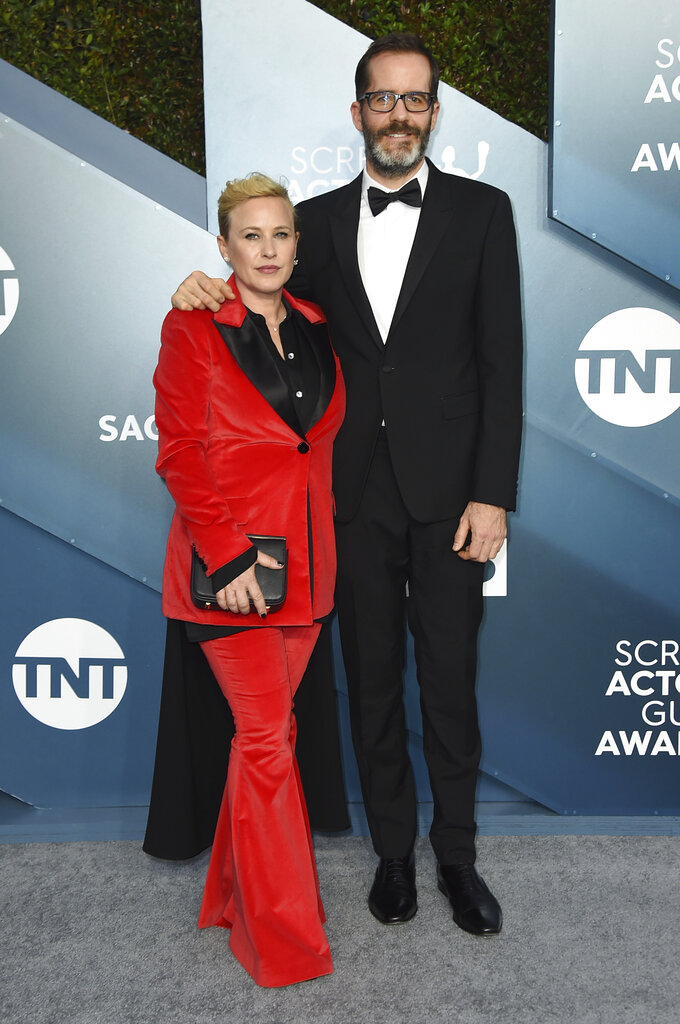 Patricia Arquette y Eric White. (AP)