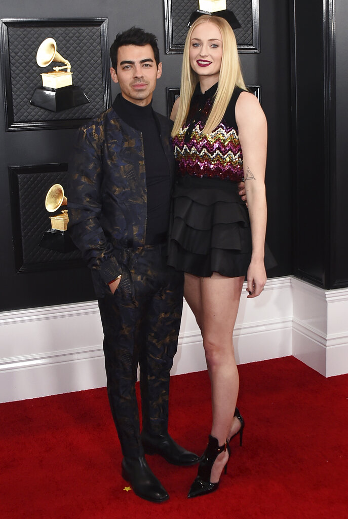 Joe Jonas y Sophie Turner. (AP)