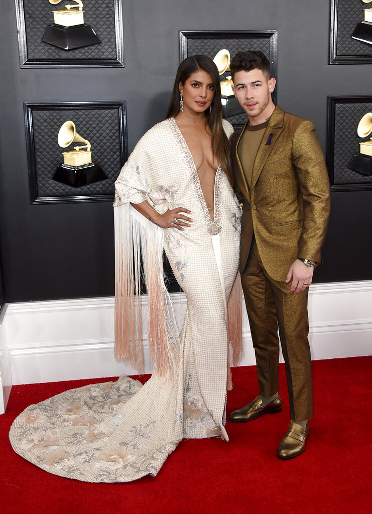 Priyanka Chopra y Nick Jonas. (AP)