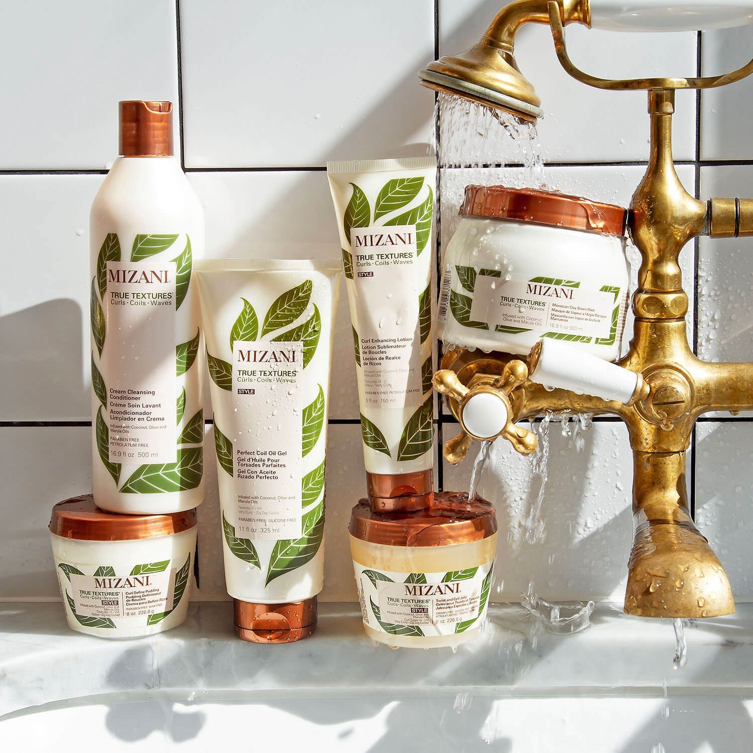 Línea de productos Mizari True Texture para el cabello rizo.