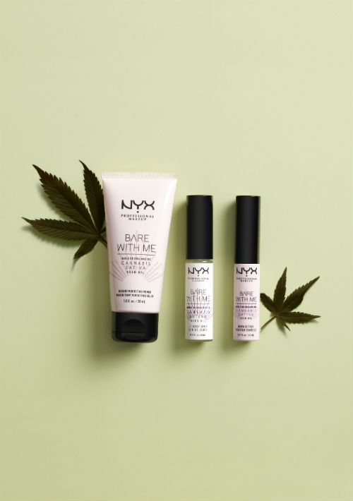 La colección Bare with Me Cannabis Sativa Seed Oil de NYX Professional Makeup cuenta con el Radiant Perfecting Primer, el Lip Conditiones, el Blotting Paper y el Brow Setter. Está disponible en la tienda NYX en Plaza Las Américas. (Suministrada)
