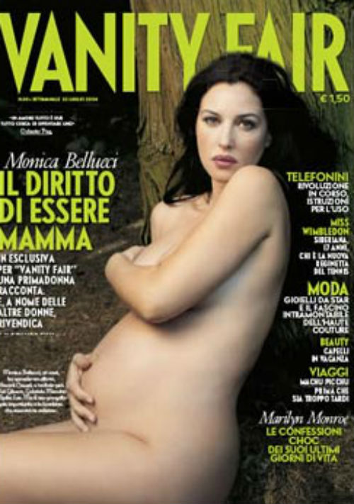 Monica Belluci mostró el embarazo de su hija de Deva en Vanity Fair. (Archivo)