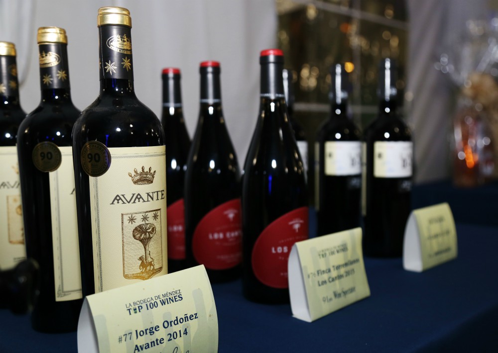 Parte de la variedad de vinos que fueron degustados en la actividad. (Suministrada)