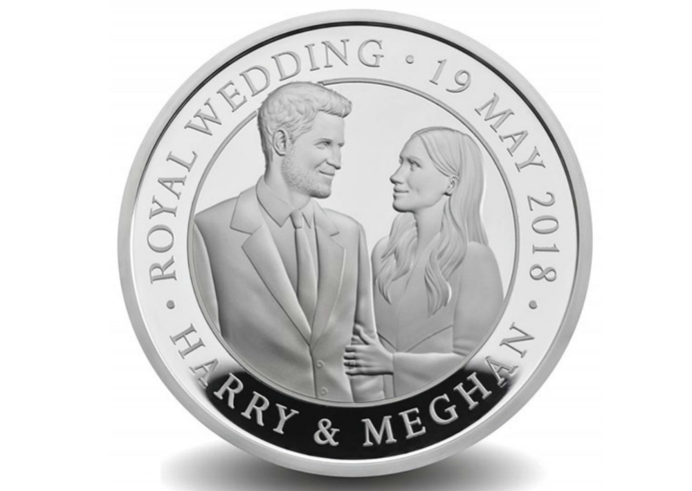 Imagen de la moneda oficial del enlace nupcial. (Foto: AP)