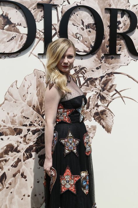 Kirsten Dunst en el desfile de Dior.