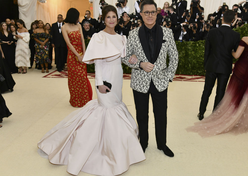 Evelyn McGee-Colbert y Stephen Colbert (AP)