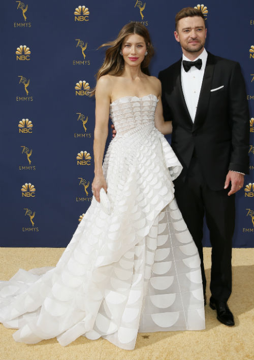 La actriz Jessica Biel y el cantante Justin Timberlake. (AP)
