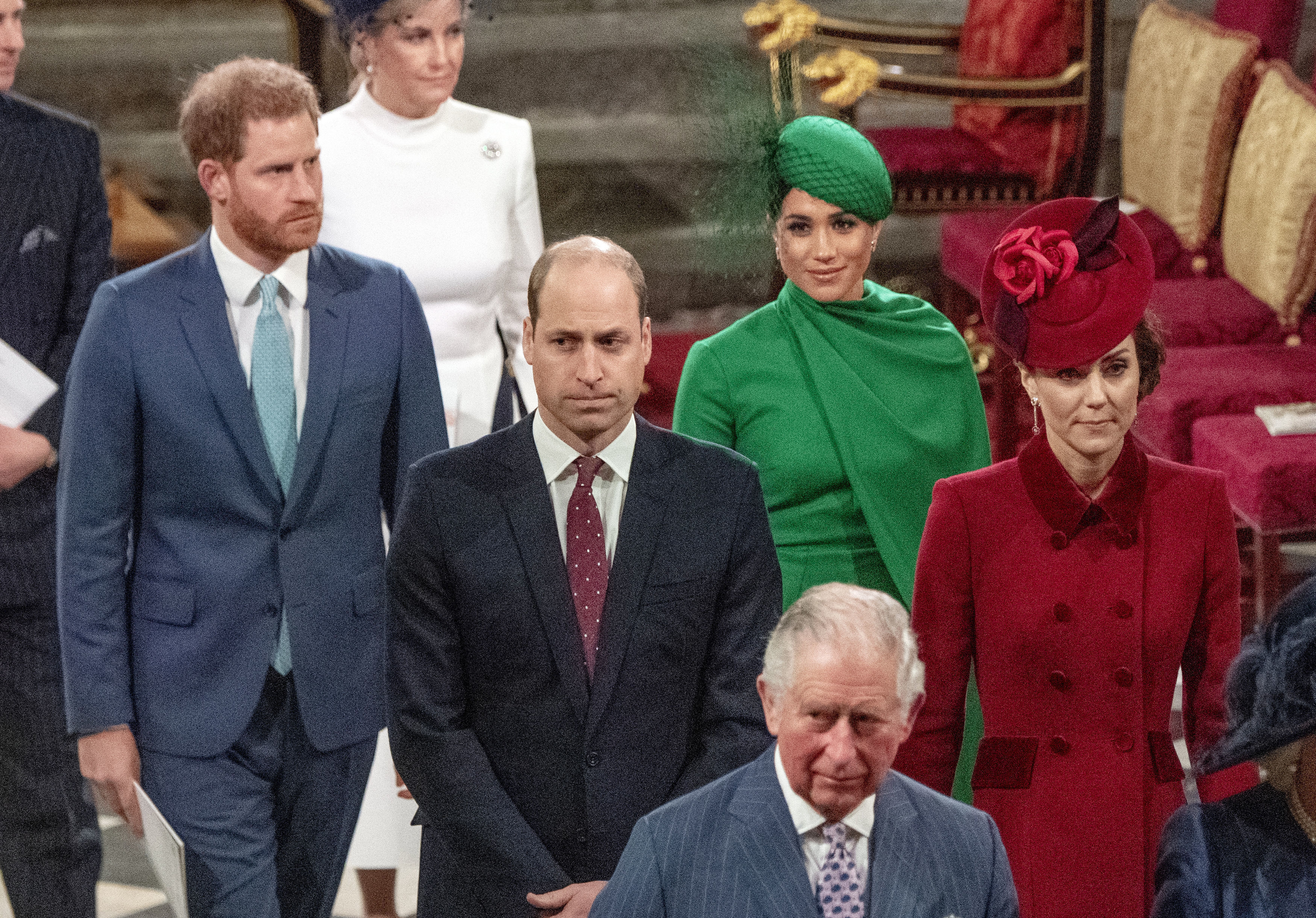 La pareja comenzó el mes de marzo viajando a Reino Unido para participar de la entrega de los Endeavour Fund Awards. Luego acompañaron a la reina Elizabeth II, a los príncipes Charles y William y a la duquesa de Cambridge a un servicio para celebrar el Día de la Mancomunidad británica. Estas fueron sus últimas actividades como “royals”. (Archivo)
