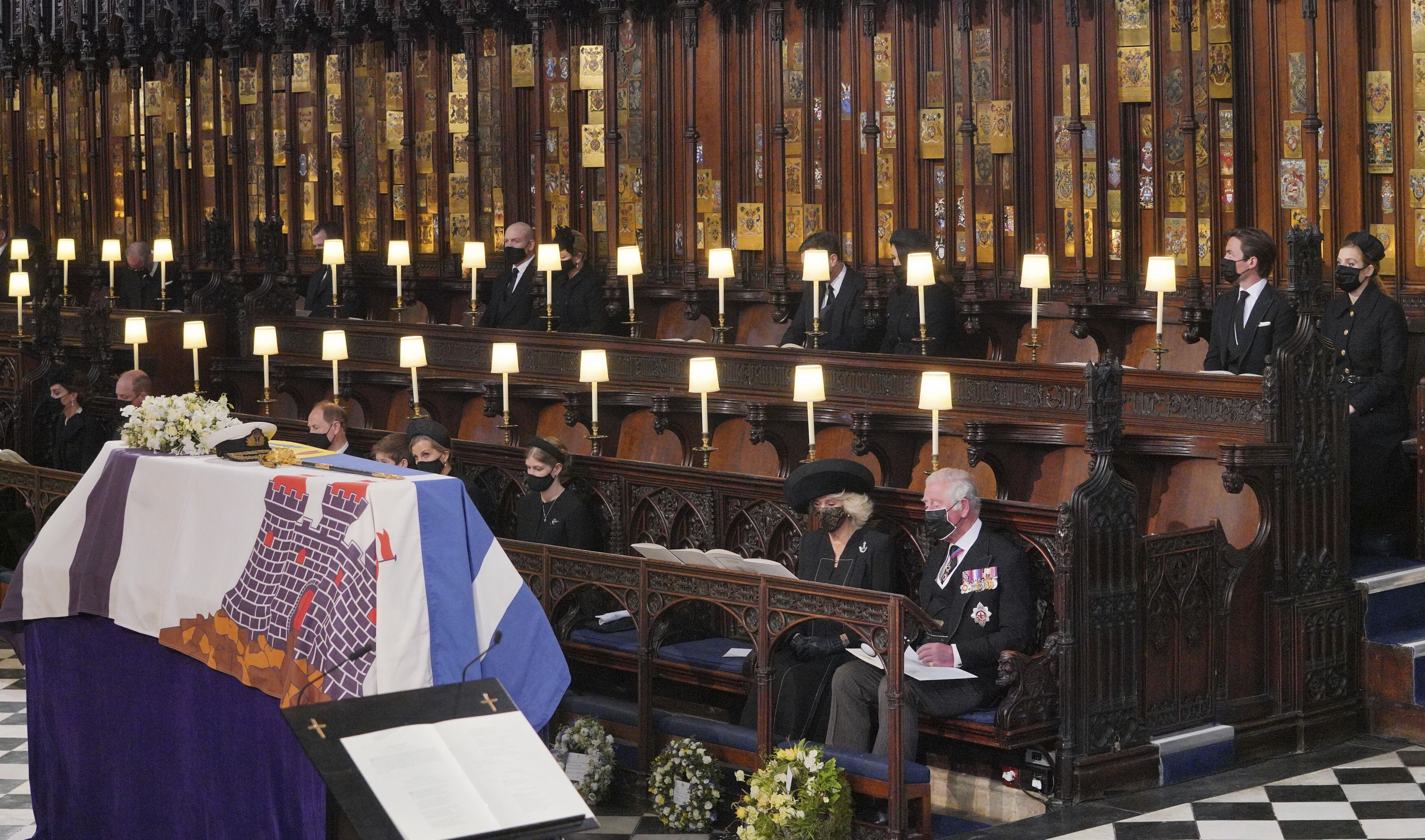 El funeral contó con la participación de 30 invitados, entre ellos los miembros más cercanos de la familia. (AP)