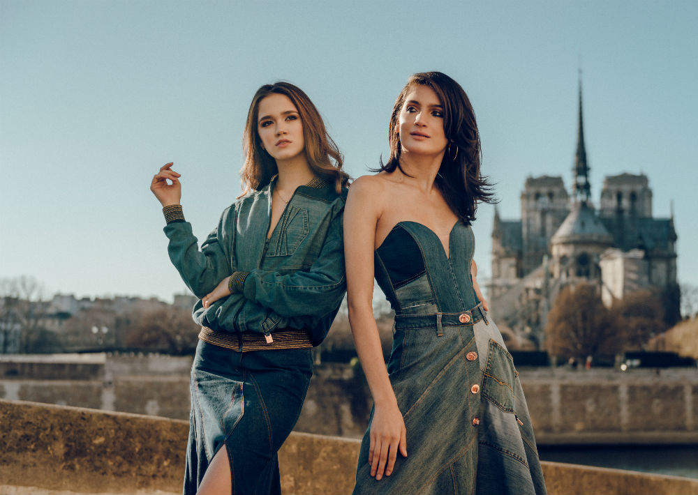 Las puertorriqueñas Alondra Balzac y Karla Santori viajaron a París para unirse al grupo de modelos que participó del desfile de Budet. (Foto: Suministrada/ Eli Santa)