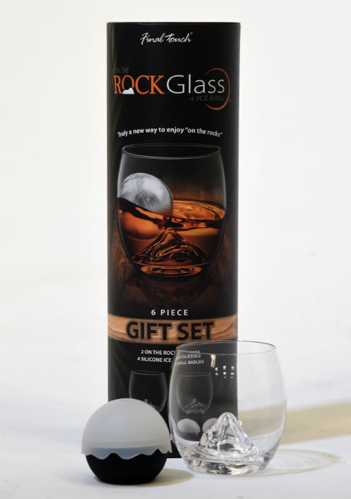 Set de vasos para whiskey y moldes para hielo de Brookstone