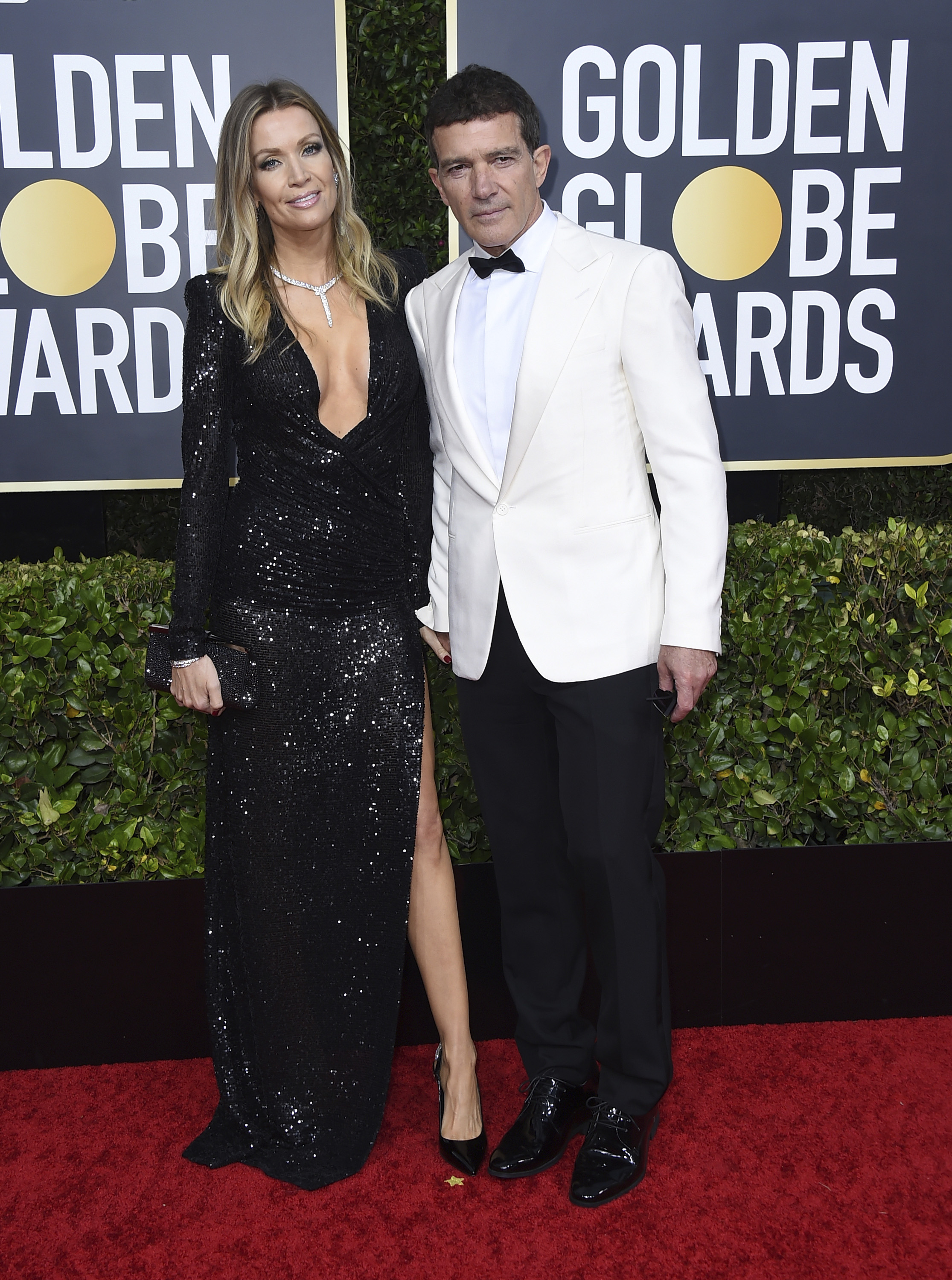 Antonio Banderas y Nicole Kimpel. (AP)