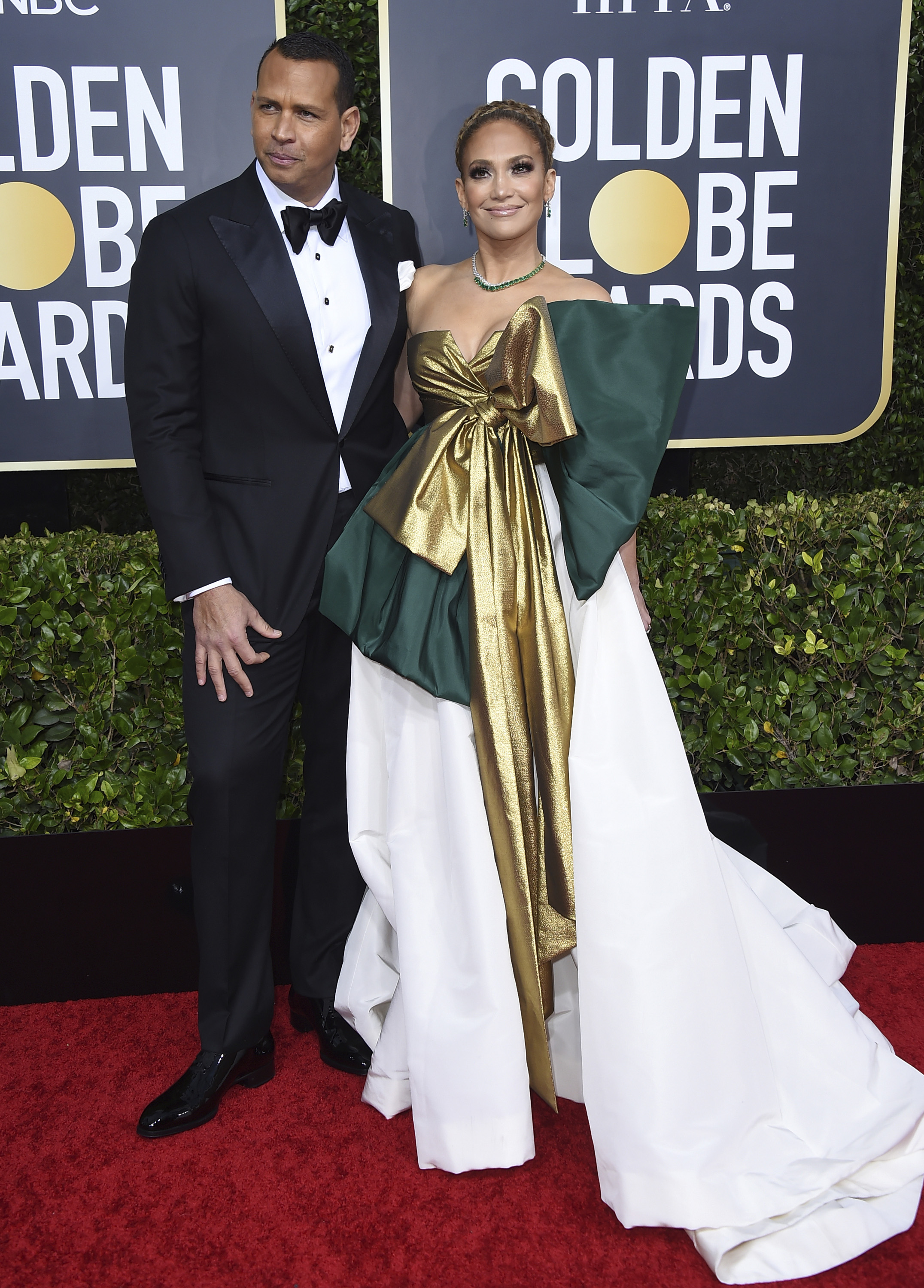 Álex Rodríguez y Jennifer López. (AP)
