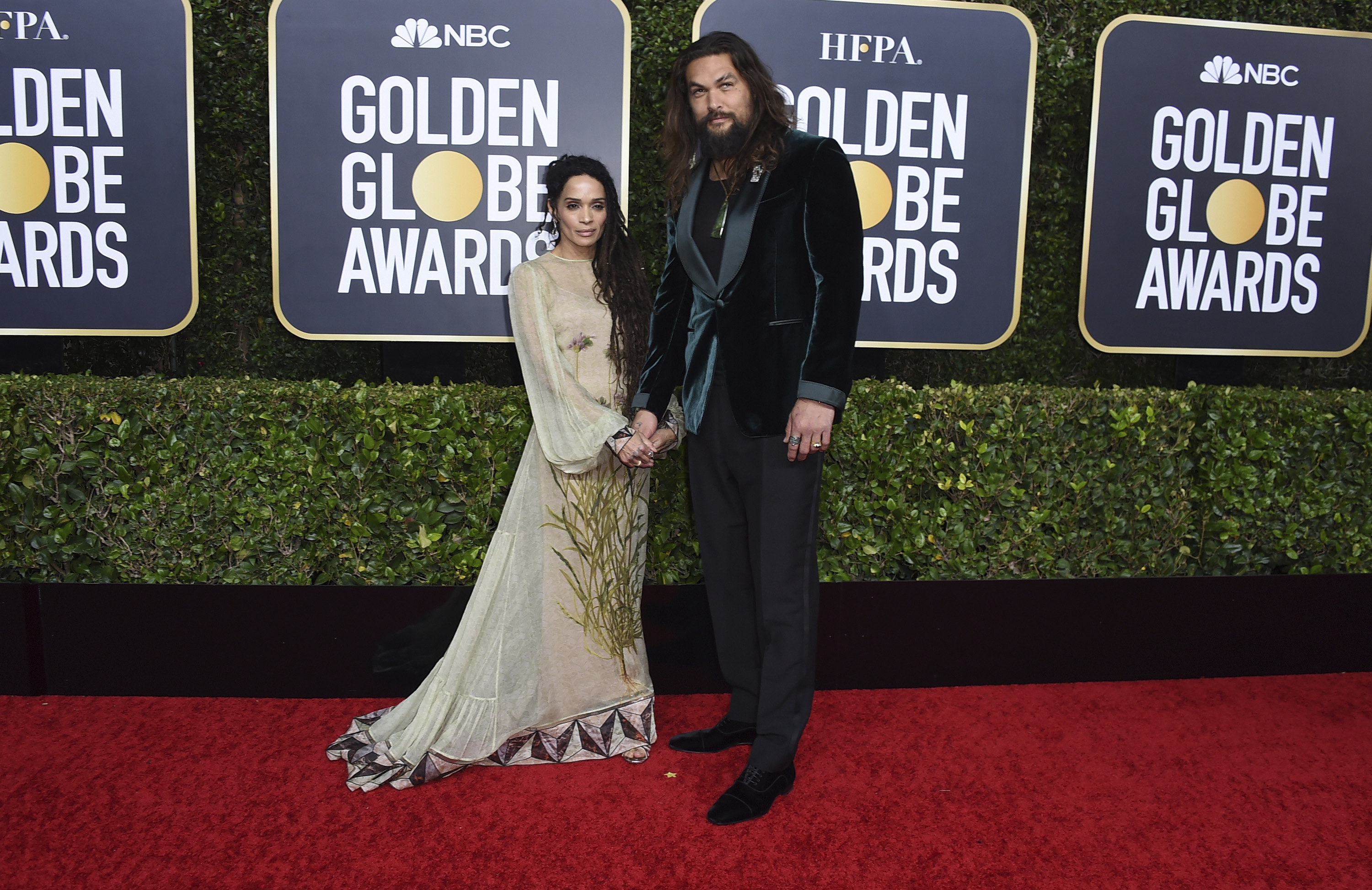 Lisa Bonet y Jason Momoa. (AP)