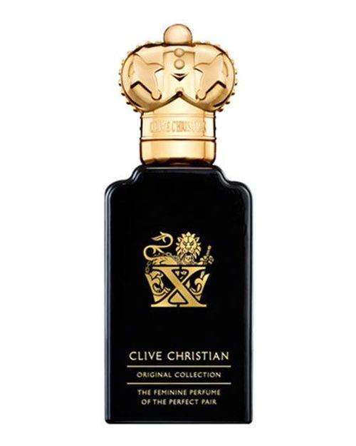 “X”, por el perfumista inglés Clive Christian, una fragancia enigmática, sensual…, inspirada en
la historia de amor de Cleopatra y Marco Antonio. Jazmín, pachulí, musk.