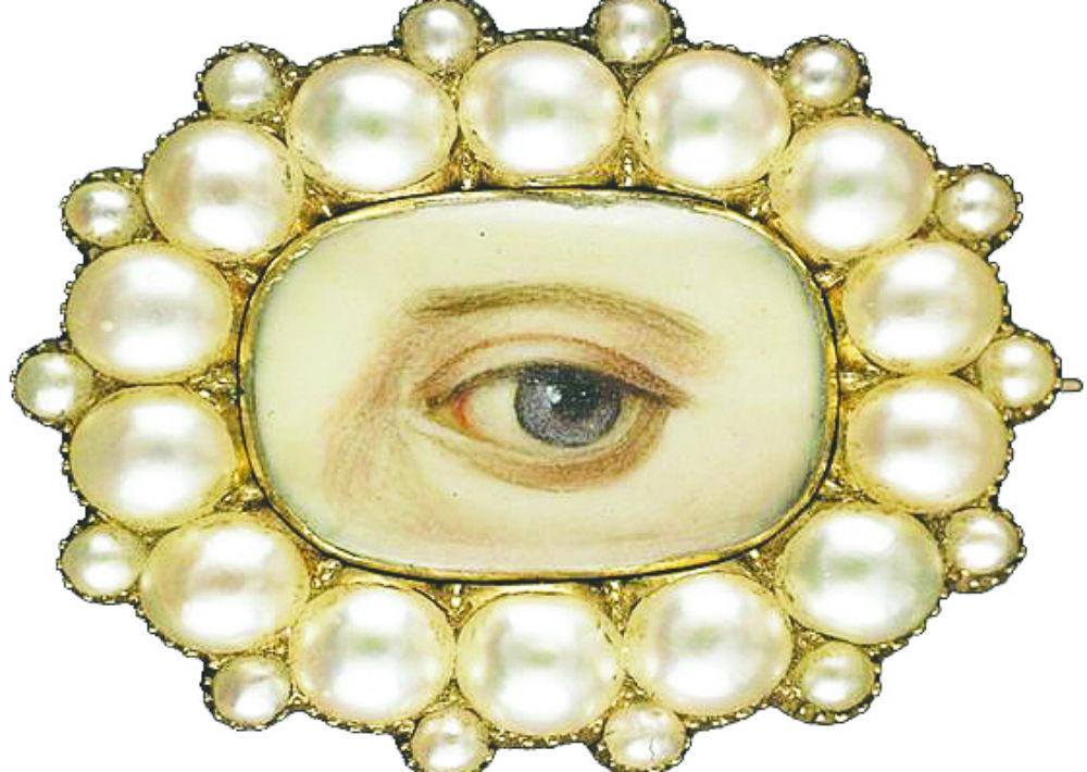 “Los ojos del amante”… Obsesionada con estas joyas en miniatura, muy populares en Europa en los siglos 18 y 19. Con ellas, los amantes declaraban en público amores clandestinos. (Foto: Suministrada)