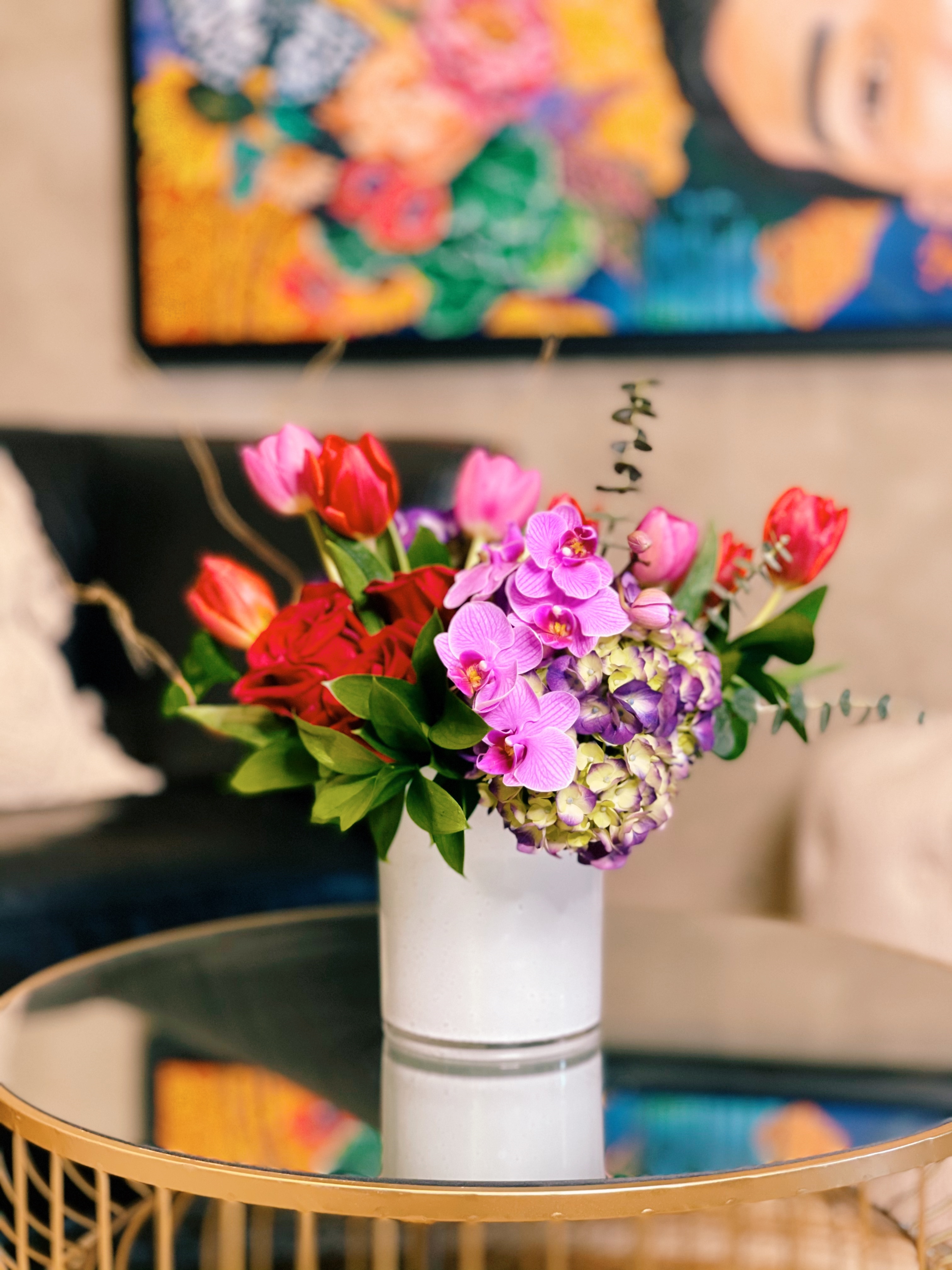 Arreglo floral de Flowers Culture en The Mall of San Juan.