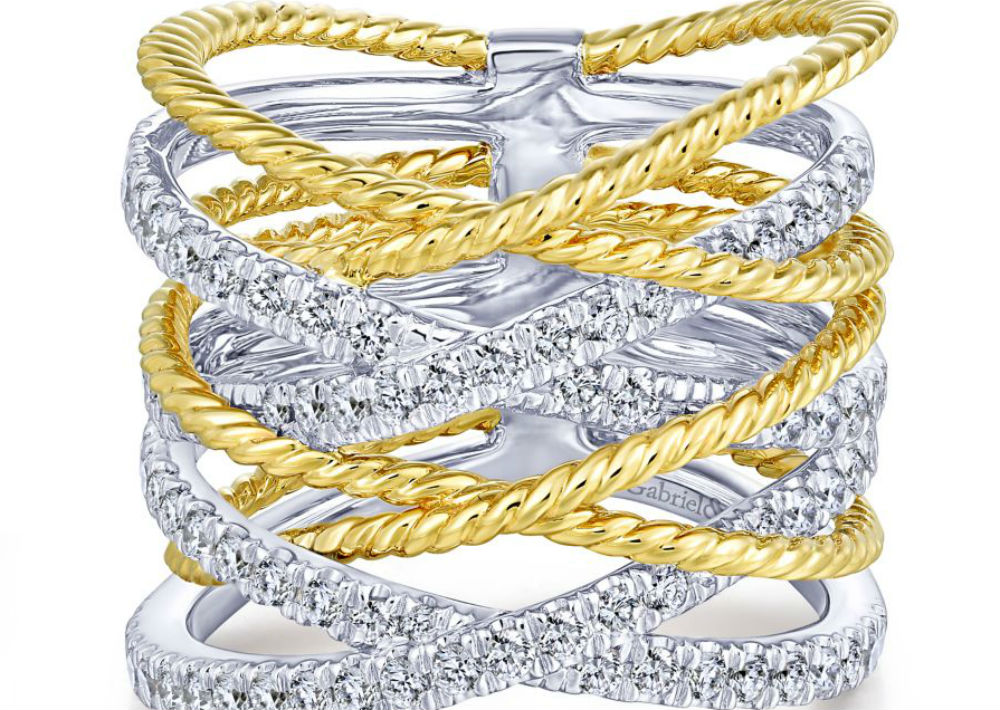 Anillo Gabriel & Co. en oro y diamantes de Kury Plaza Las Américas. (Foto: Suministrada)