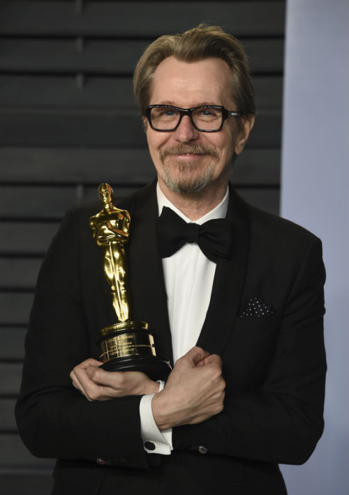 Gary Oldman, ganador del Óscar al Mejor Actor por "Darkest Hour". (The Associated Press)