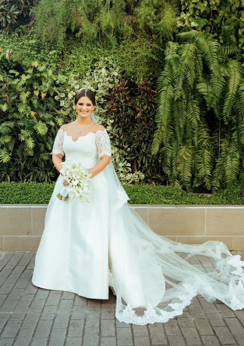 Vestido de la novia: Harry Robles. (Suministrada)