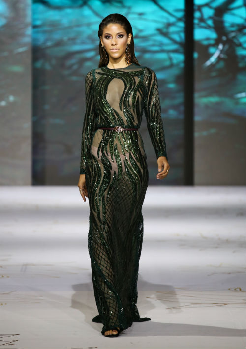Ángel Guzmán optó por presentar una colección elegante y llena de sensualidad. (Foto: Suministrada/Tamara Figueroa)