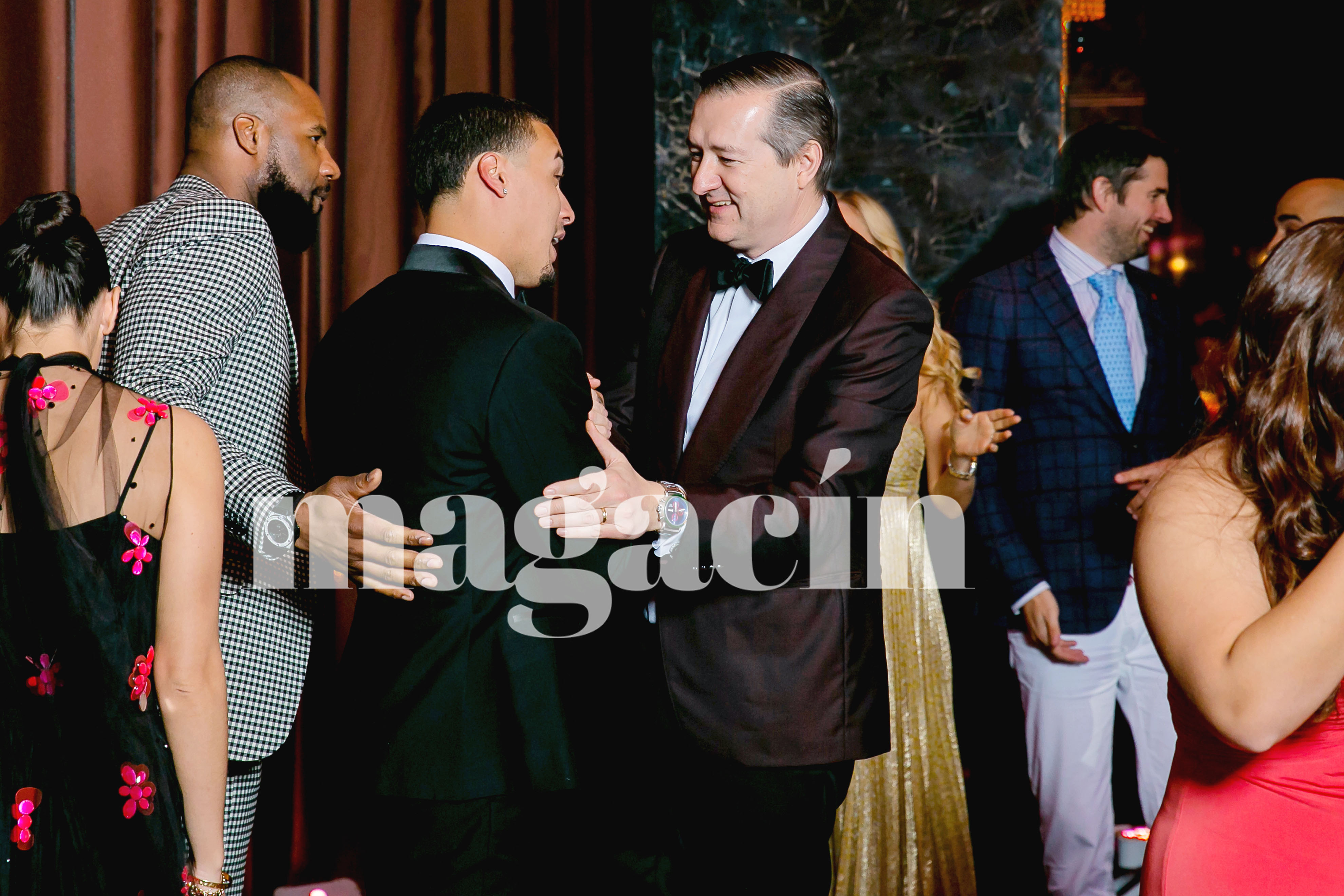 Por parte de los Cachorros, estuvieron el dueño del equipo, Thomas Ricketts y el right fielder Jason Heyward. (Suministrada/ Claudette Montero)