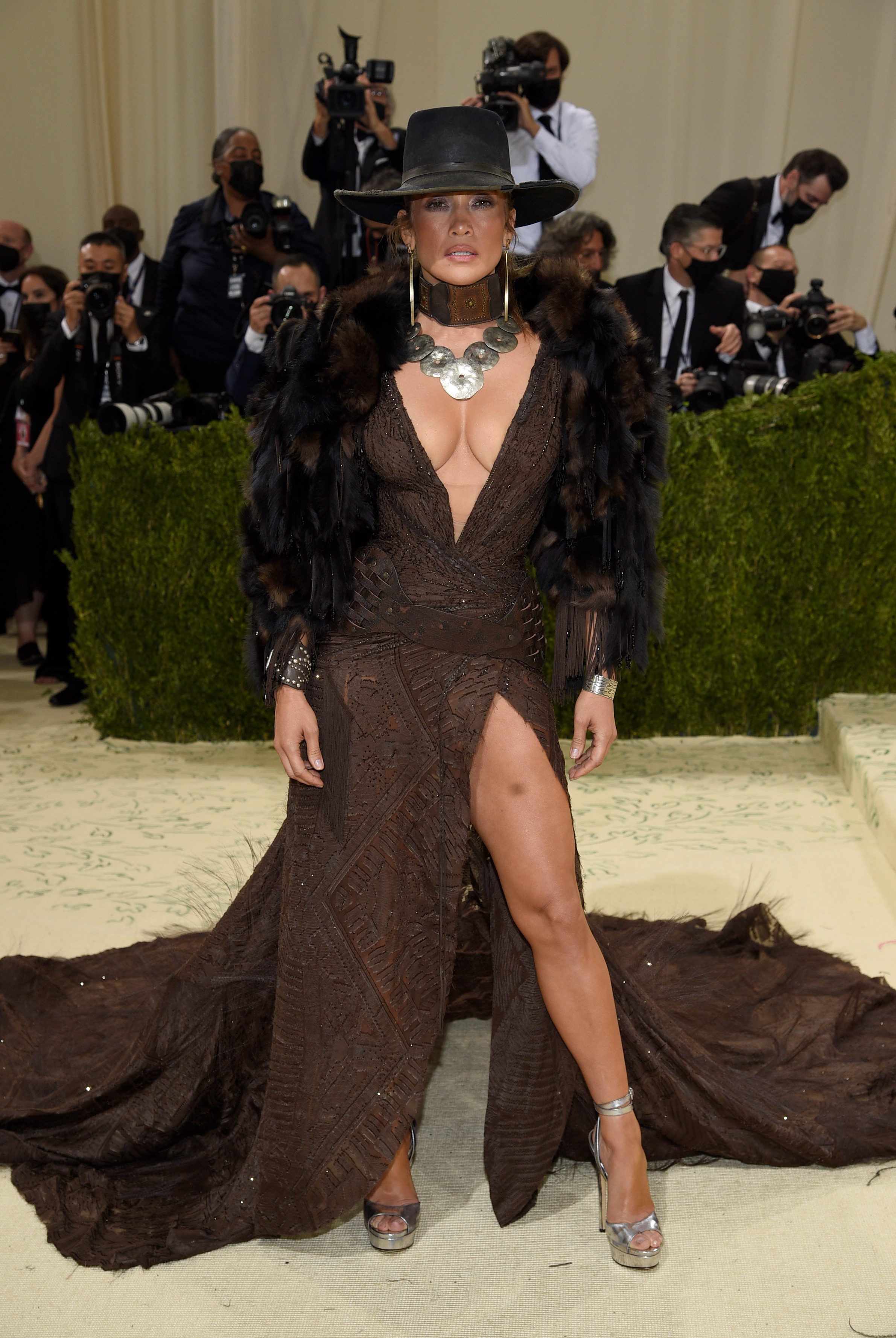 La actriz y cantante Jennifer López en un diseño de Ralph Lauren.