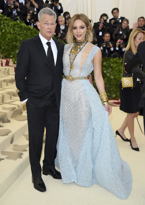 David Foster y Katharine McPhee (AP)