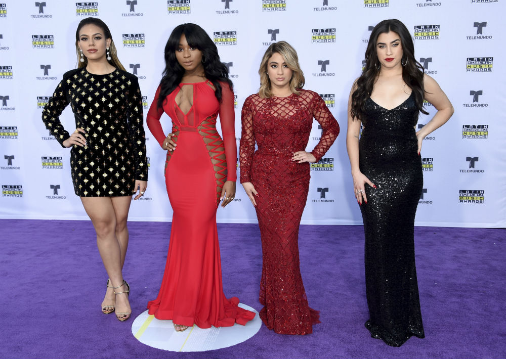 Dinah Jane, desde la izquierda, Normani Kordei, Ally Brooke, y Lauren Jauregui deFifth Harmony. (Photo by Richard Shotwell/Invision/AP)