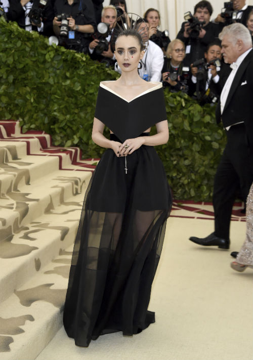 La actriz Lily Collins (AP)