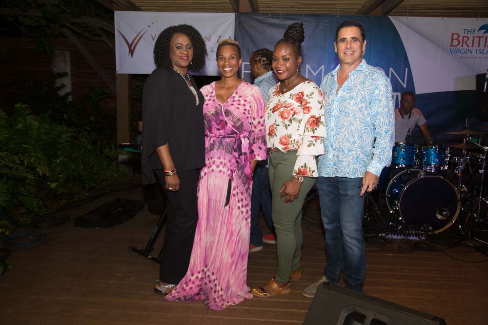 Lynette Harrigan, Cindy Rosan, Tomás Dardet y RaeNisia Scatliffe. (Foto: Suministrada)
