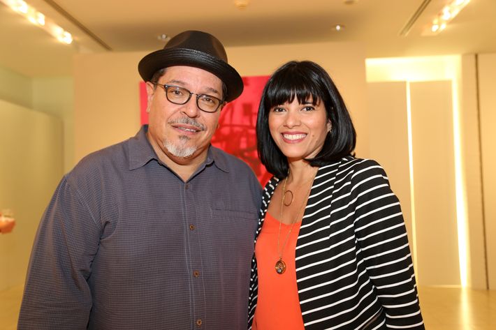 Carlos Dávila Rinaldi y Odette Berríos, en la muestra Hábitat en Arte @ Plaza.