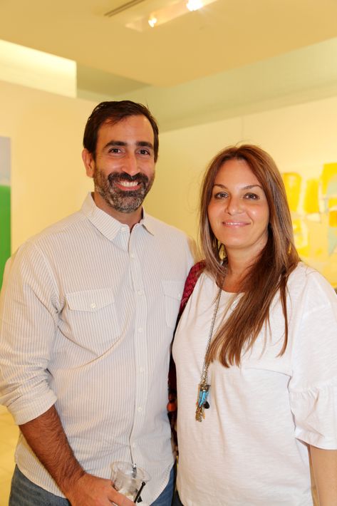 Jorge Bonnet y Nadia Muratti, en la muestra Hábitat en Arte @ Plaza.
